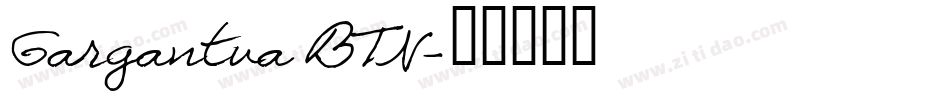 Gargantua BTN字体转换